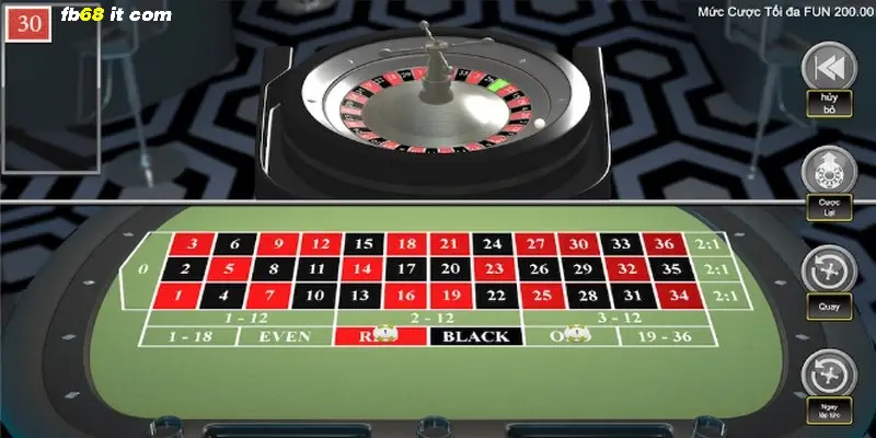 Luật chơi Roulette ở fb68 không khắt khe, phức tạp