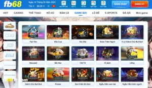 Khám phá sảnh casino fb68 đẳng cấp 5 sao