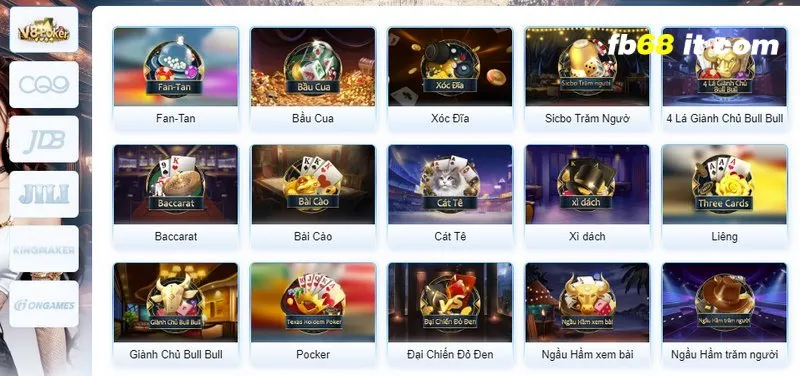 Sảnh game bài fb68 được nhiều người yêu thích nhất