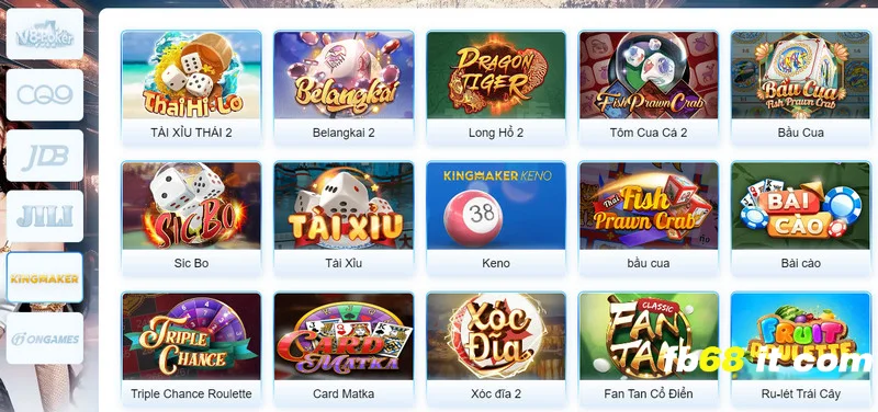 Trò chơi thuộc sảnh game bài và đến từ Kingmaker