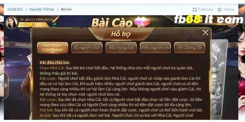 Các bước chơi game vô cùng đơn giản